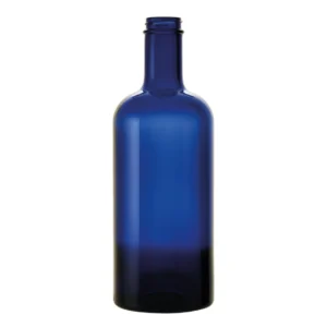 Bottiglia Neutra Basic 75cl in Vetro Blu per Bar, Ristoranti e Hotel