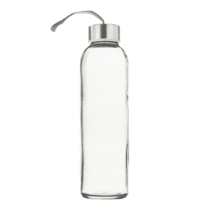 Borraccia in vetro Elegance 500ml Personalizzata | Tappo Argento