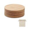set 6 sottobicchieri in bamboo personalizzati